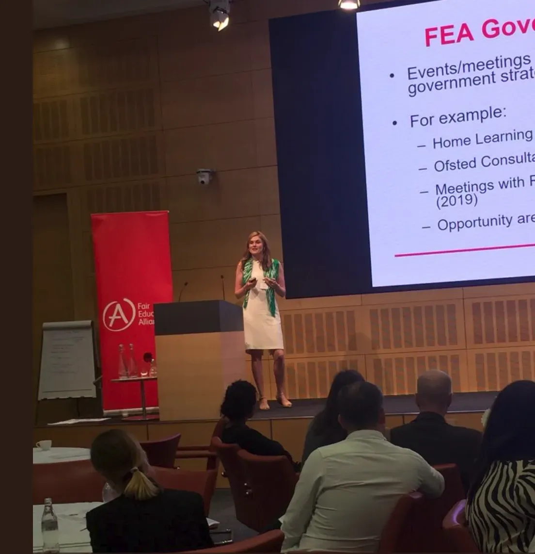 Boromi presenting at the Fair Education Alliance Summit